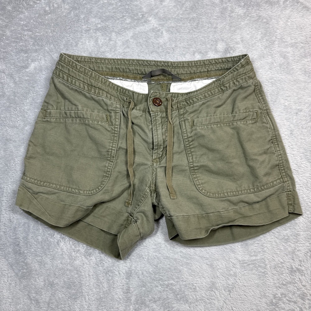 The North Face Shorts Womens 2 Green Low Rise Military Sateen Utility Hiking